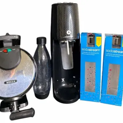 SodaStream Sparkling Water Maker, Bottles & Bella Waffle Maker