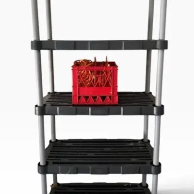 Rubbermaid 5-Tier Heavy-Duty Storage Shelving Unit with Extension Cords 
