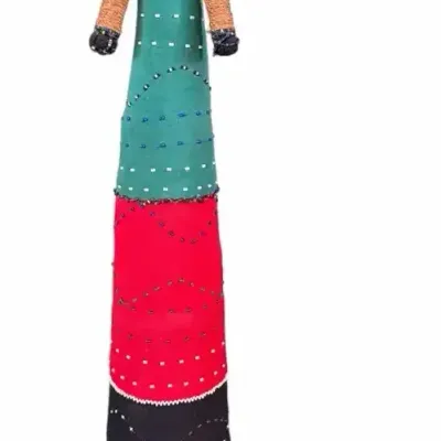 African Beaded Tribal Doll & Hand-Painted Wood Ducks
