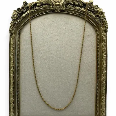 14K Gold Rope Chain Necklace 