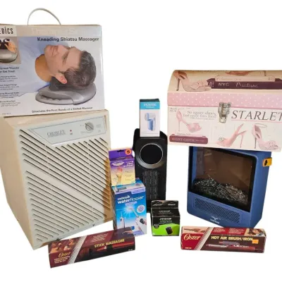 ULTIMATE HOME COMFORT & SELF-CARE BUNDLE: Massagers, Dehumidifier, Heaters & Beauty Lot 