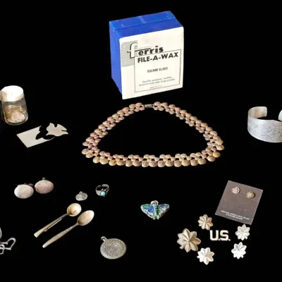 Vintage Fine Sterling & 925 Silver Estate Jewelry, & Crafting Silver Scrap 