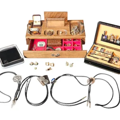 Vintage Men’s Jewelry - Storage Cases, Bolos, Watch, Cufflinks & Accessories
