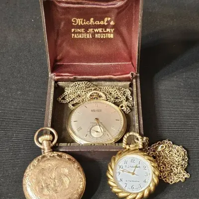 Vintage & Antique Pocket Watches – Gruen, Waltham & M.J. Hummel