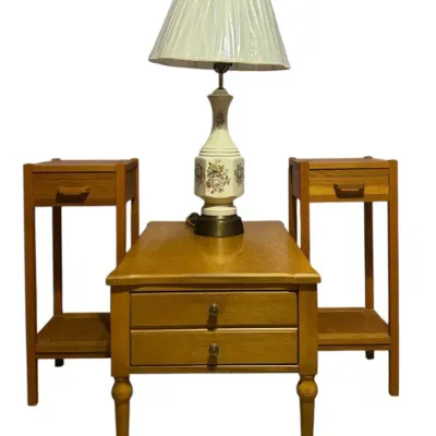 Charming MCM Accent Table Set