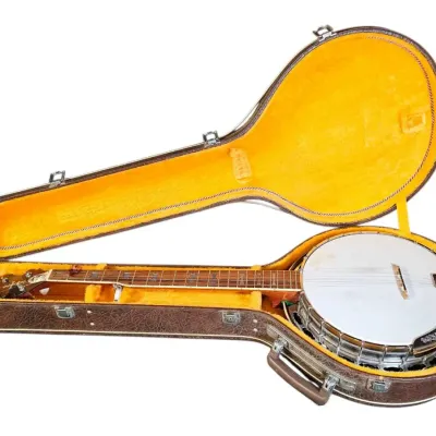 Vintage 1970s Alvarez "Bow Tie / Seahorse" Deluxe 5-String Resonator Banjo