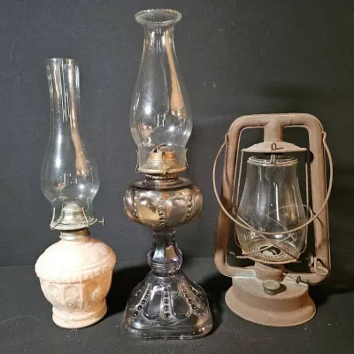 Vintage 3-Piece Lighting Lot: Kaadan, Milton, and Embury