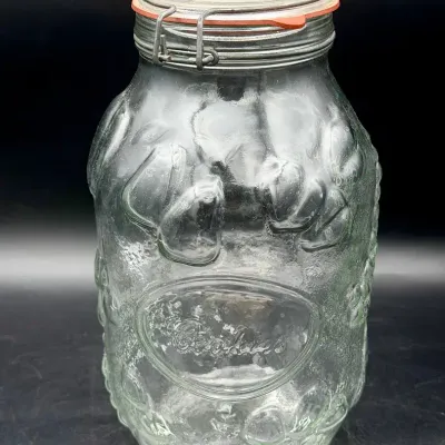 Vintage Glass Cookie Jar