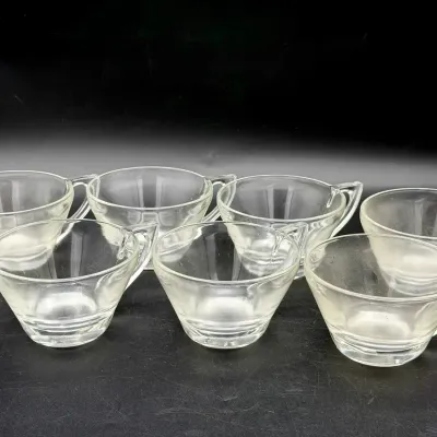 (7) Clear Glass Punch Cups