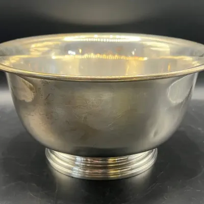 8” Sterling Silver Paul Revere Reproduction Bowl by Manchester