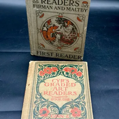 (2) Antique Readers Books