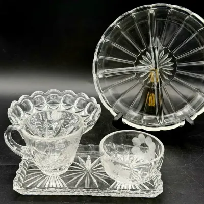 (5) Clear Glass Dishes