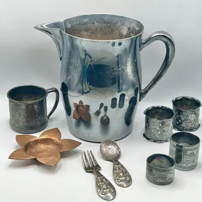 Mixed Metals ft. Paul Revere Reproduction Silver on Copper & Silverplate