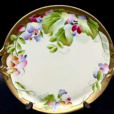 Handpainted Bavarian Vintage Dish/tray 