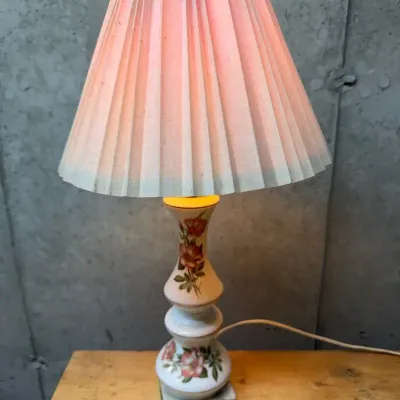 Lovely Vintage Lamp With Marble Base 