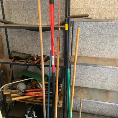 Two Metal Storage Racks 