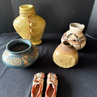 Four Signed Vases And More