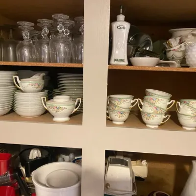 Hand Painted Floral China Set