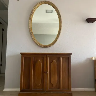 Console Cabinet & Mirror