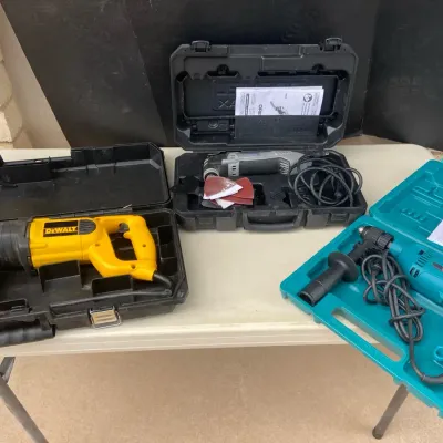 Reciprocating Saw, Hammer Drill, And Dremel