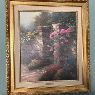 Thomas Kinkade “The Rose Garden” Limited Edition G/P 6/1100 With COA