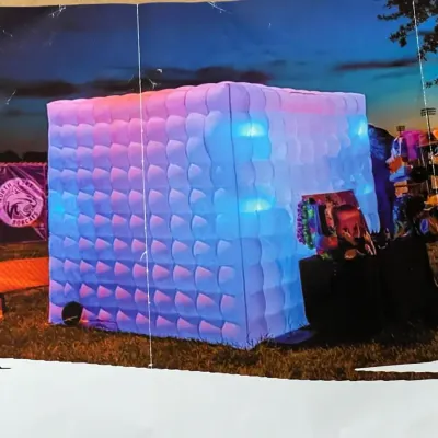 Inflatable LED Photo Booth Cube With Accessories