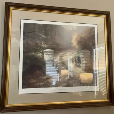 Thomas Kinkade “The Autumn Gate” Framed Print
