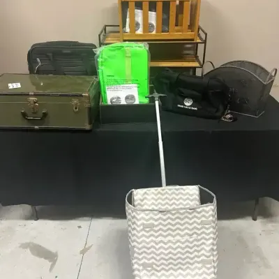 Assorted Luggage, Travel Bags, Trunk & Rolling Storage