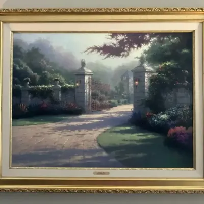 Thomas Kinkade “Summer Gate” Framed Print