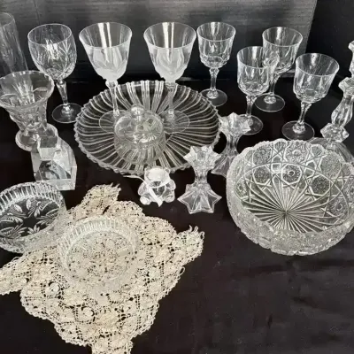 Wine Glasses, Candle Holders & Decorative Glassware