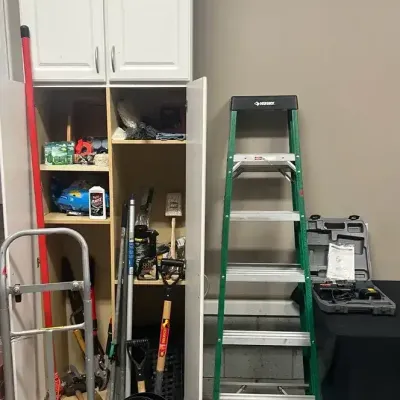 Husky Ladder, Ryobi Tools & Garage Utility Lot