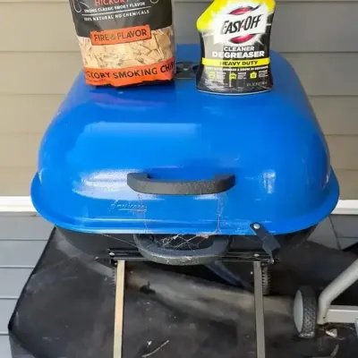 Americana Blue Folding Grill