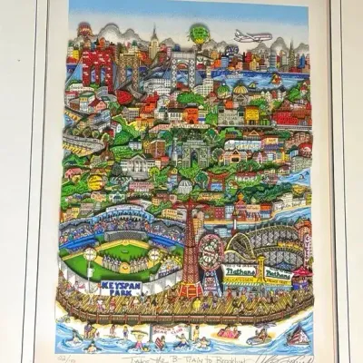 Charles Fazzino “Take The B Train To Brooklyn” Signed & Numbered Print 