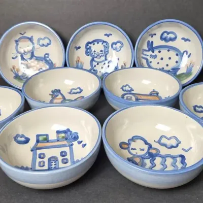 Mary Hadley Pottery - Bowls 5.5” Diameter (8) Lot 2 Of 2 