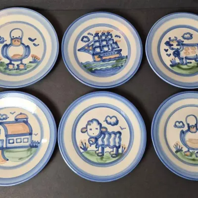 Mary Hadley Pottery - Salad Plates 7.5” (6)