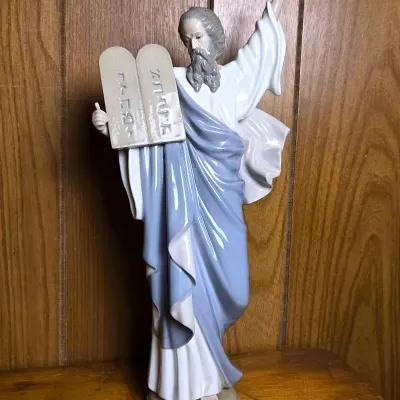 Lladro Moses and the Ten Commandments Porcelain Figurine - 5170