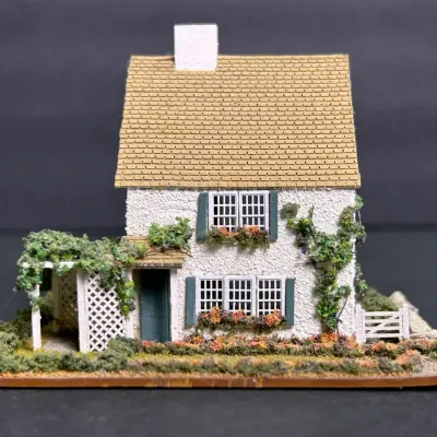 Pat Russo Signed Miniature “Seaside Cottage” Dollhouse, Limited Edition 4/8