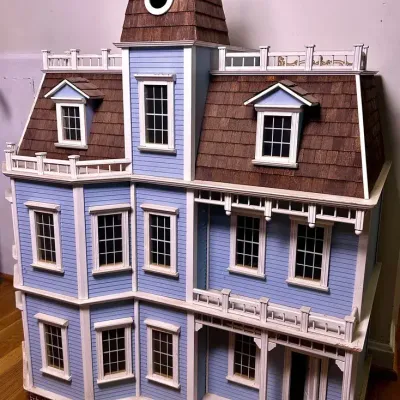 Victorian Style "Newport" Dollhouse By Teak Good Toys -Scale 1:12