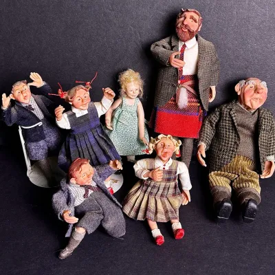 Artisan Miniature Character Dolls: Men, Women & Children