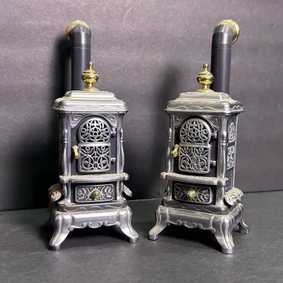 Bodo Henning Victorian Parlor Stove Dollhouse Miniatures (2)