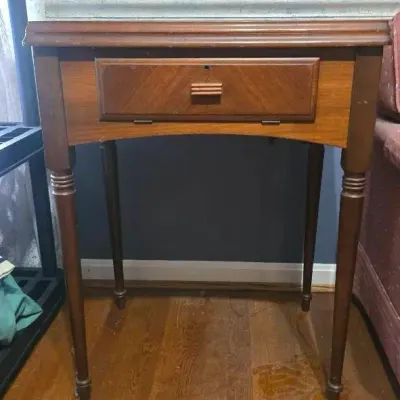Vintage Wooden Sewing Cabinet