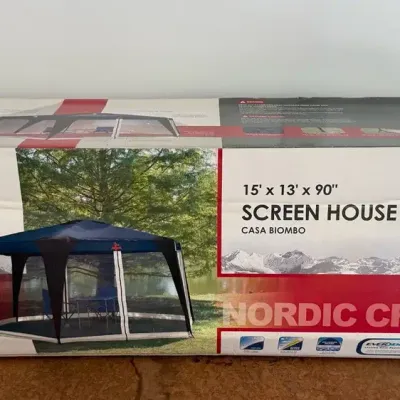 Nordic Cross Screen House/Outdoor Canopy, New In Box
