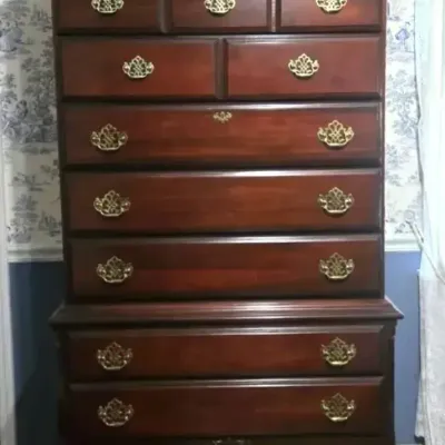 Queen Anne Cherry Highboy With 7 Drawers By Kincaid