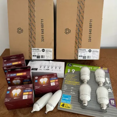 Large Collection Of Brand New LED Light Bulbs (40+), Various Types