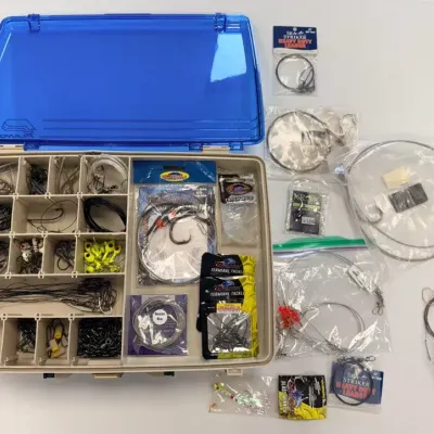 HUGE Offshore Saltwater Fishing Tackle Lot – Shark Rigs, Leaders, Lures, Hooks, Swivels & More