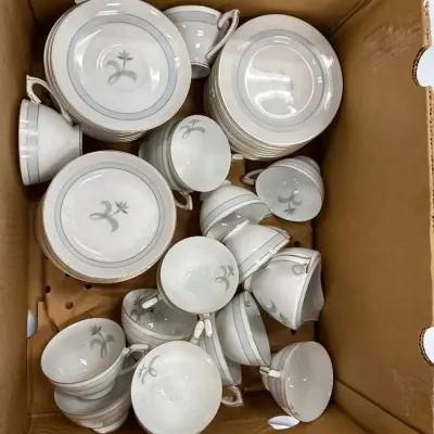 Mikado China Cups, Bread Plates, Saucers 