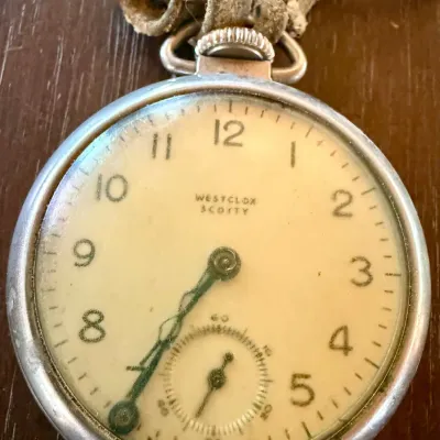 Antique Scotty Westclox Pocket Watch (as Is)
