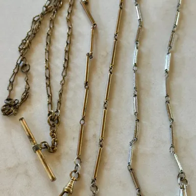 (3) Antique Victorian Watch Fobs (2) Gold Plate - (1) Quality