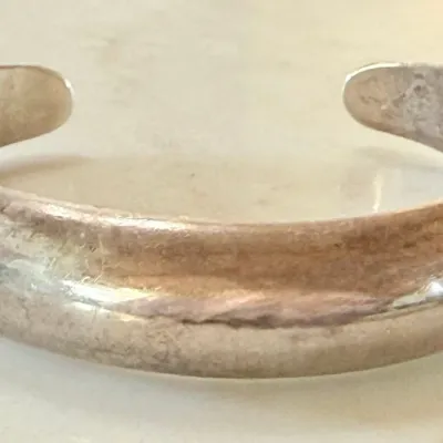 Sterling Silver Cuff Band Bracelet - Total Weight 25.35 Grams