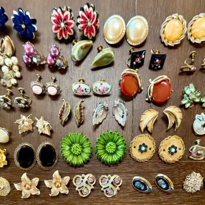 Assorted Vintage Earrings - Sarah Coventry - Judy Lee - Lewis Segal - Trifari -
